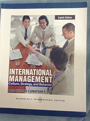 International Management Culture, Strategy and Behavior - Fred Luthans