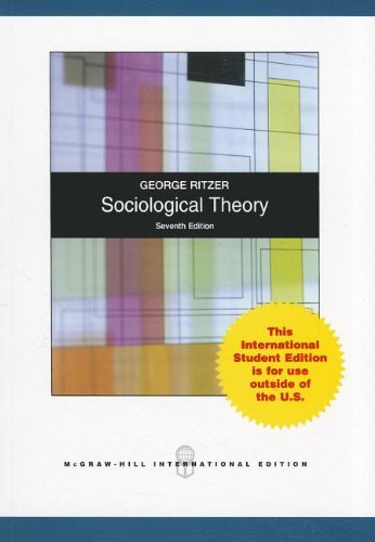 9780071088527: SOCIOLOGICAL THEORY