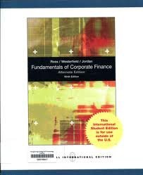 Beispielbild fr Fundamentals of Corporate Finance [International] by Westerfield, Jordan Ross (2010-08-01) zum Verkauf von medimops