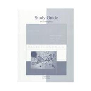 Stock image for Study Guide to Accompany Macroeconomics: for sale by NEPO UG