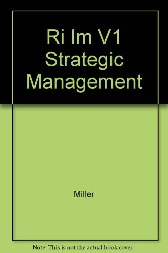 Instructor's Manual: Im V1 Strategic Management (9780071093477) by [???]