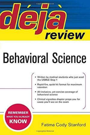 Beispielbild fr Deja Review: Behavioral Science zum Verkauf von Majestic Books