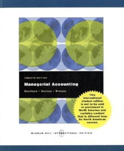 9780071101134: Managerial Accounting
