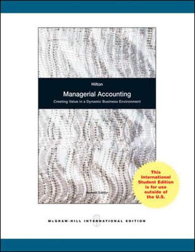 Stock image for Managerial Accounting for sale by Majestic Books