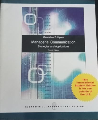 Stock image for Managerial Communication for sale by Phatpocket Limited