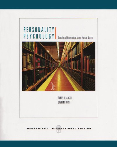 Imagen de archivo de Personality Psychology: Domains of Knowledge About Human Nature a la venta por WorldofBooks