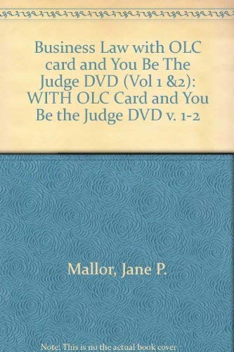 Stock image for Business Law With Olc Card And You Be The Judge Dvd Volumes 1 And 2 for sale by Romtrade Corp.