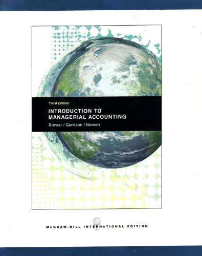 9780071102940: Introduction to Managerial Accounting