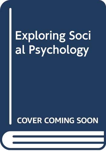 Exploring Social Psychology (9780071103008) by David G. Myers