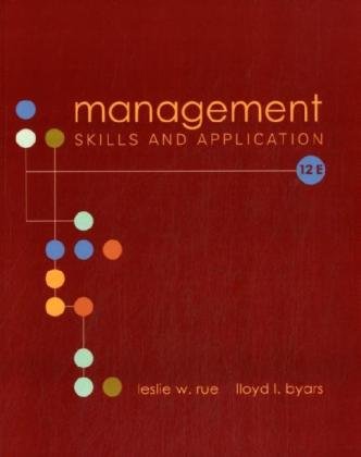 Management (9780071103015) by Leslie W. Rue; Lloyd L. Byars