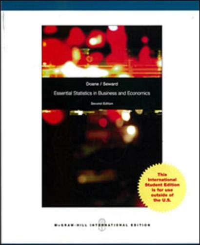 9780071104333: Essential Statistics in Business and Economics (Int'l Ed)