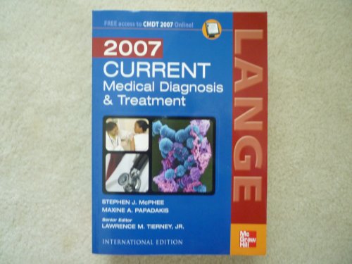 Imagen de archivo de Current Medical Diagnosis and Treatment 2007 a la venta por Bellwetherbooks