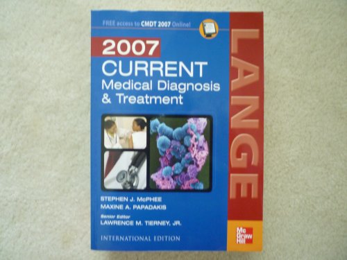 Stock image for Current Medical Diagnosis and Treatment 2007 for sale by Bellwetherbooks