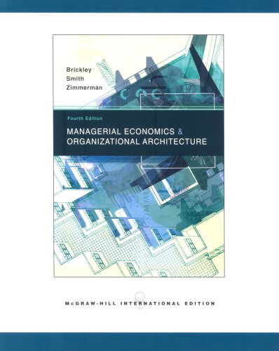 Imagen de archivo de Managerial Economics and Organizational Architecture a la venta por ThriftBooks-Atlanta