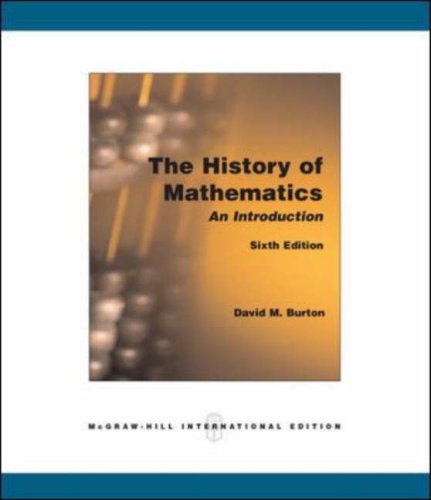 9780071106351: The History of Mathematics: An Introduction