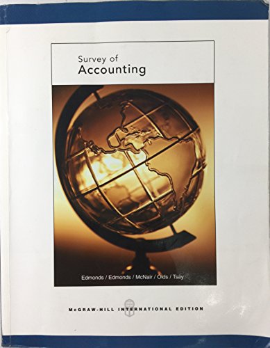Beispielbild fr Survey of Accounting zum Verkauf von Wonder Book