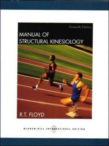 Beispielbild fr Manual of Structural Kinesiology zum Verkauf von AwesomeBooks