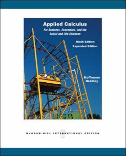 9780071106726: Applied Calculus for Business, Economics, and the Social and Life Sciences, Expanded 9th Edition