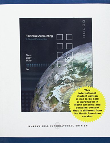 9780071106931: Financial Accounting: A Global Perspective (International Edition) Edition: Fifth