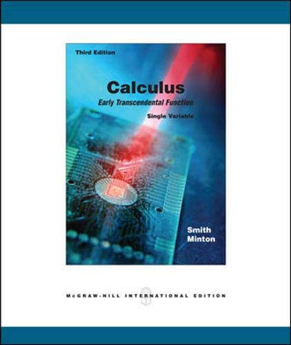 Calculus: Single Variable (9780071107532) by Robert T. Smith