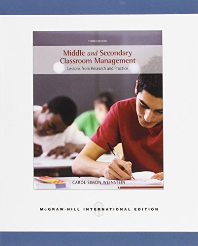 9780071107648: Middle and Secondary Classroom Management: : Lessons from Research and Practice