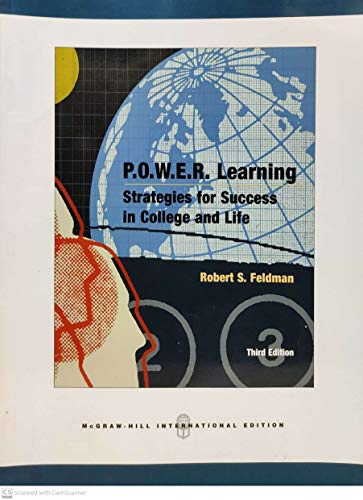 Power Learning: With Bookmark, Online Learning Center Bind-In Card: Strategies for Success in College and Life (9780071109079) by Robert S. Feldman