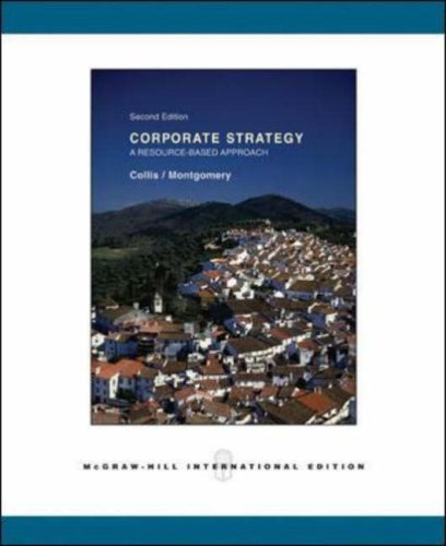 9780071111072: Corporate Strategy: A Resource-Based Approach