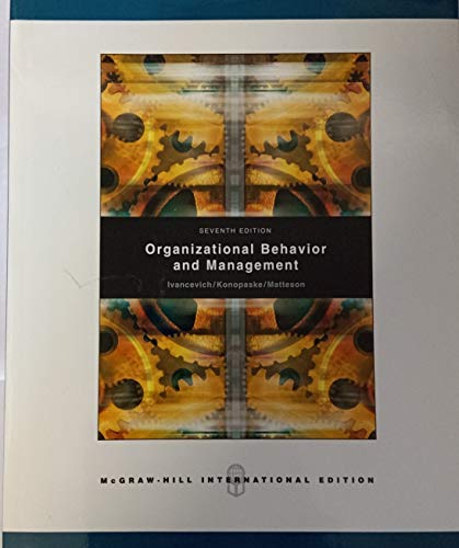 9780071111454: Organizational Behavior and Management