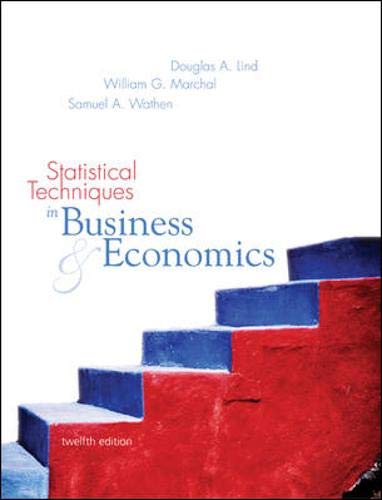 9780071113168: Statistical Techniques in Business and Economics