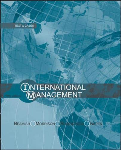 9780071114059: International Management: Text and Cases