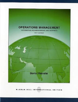 9780071114080: Operations Management, Integrating Manufacturing and Services