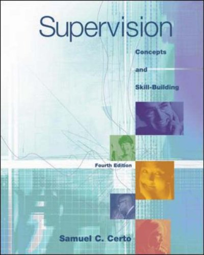 Supervision (9780071114646) by Samuel C. Certo