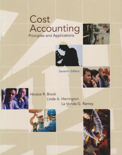 9780071115605: Cost Accounting: Principles and Applications