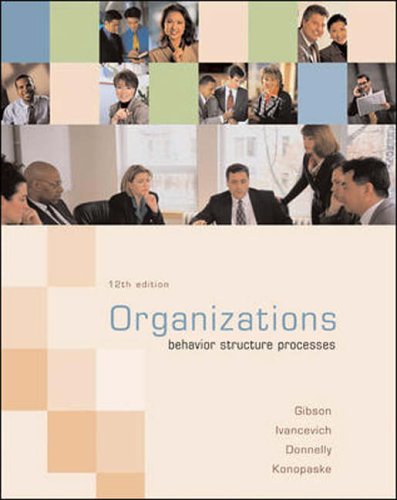 Beispielbild fr Organizations behavior, structure, processes zum Verkauf von MARCIAL PONS LIBRERO