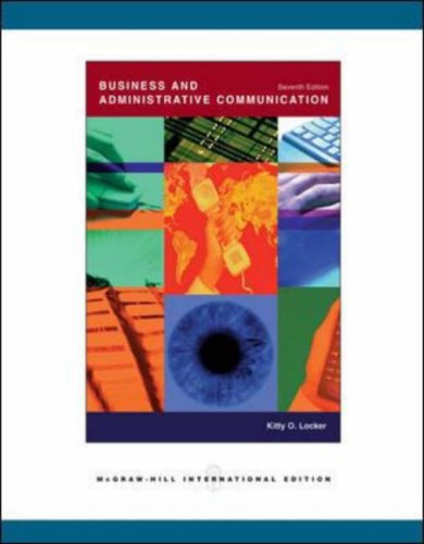 Beispielbild fr Business and Administrative Communication zum Verkauf von WorldofBooks