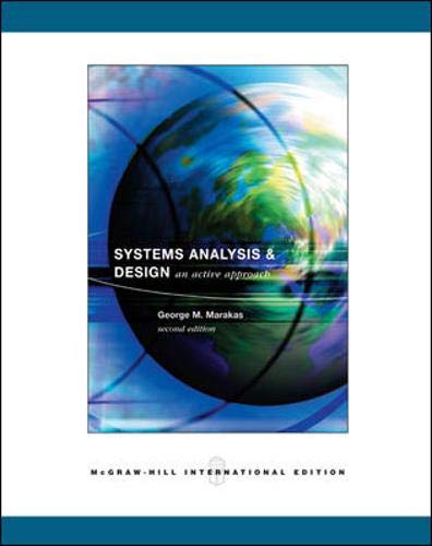 9780071116190: Systems Analysis & Design: An Active Approach. George M. Marakas