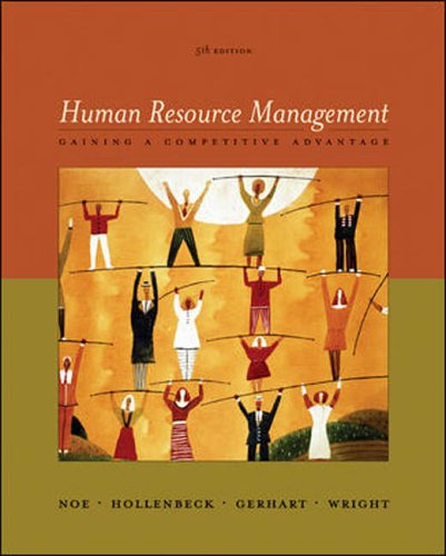 Human Resource Management (9780071116282) by Hollenbeck; Gerhart; Noe