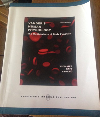 Beispielbild fr Vander's Human Physiology - The Mechanisms of body Function zum Verkauf von AwesomeBooks
