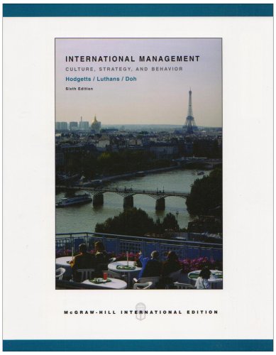 9780071117890: MP-International Management: Culture, Strategy and Behavior
