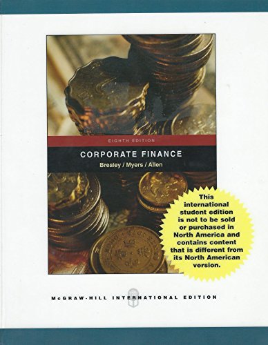 Imagen de archivo de Principles of Corporate Finance with Student CD, Ethics in Finance Powerweb and Standard and Poor a la venta por Better World Books Ltd