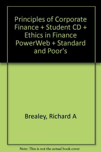 9780071118002: Principles of Corporate Finance + Student CD + Ethics in Finance PowerWeb + Standard and Poor's