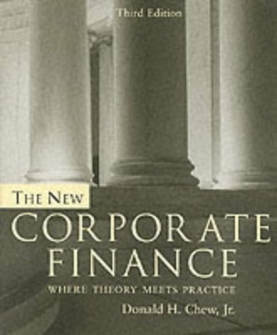 Beispielbild fr The New Corporate Finance zum Verkauf von WorldofBooks
