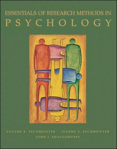 9780071120593: Essentials of Research Methods in Psychology