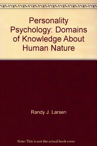 Stock image for Personality Psychology: Domains of Knowledge About Human Nature for sale by medimops