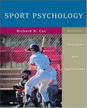 Imagen de archivo de Sport Psychology: Concepts and Applications a la venta por SecondSale