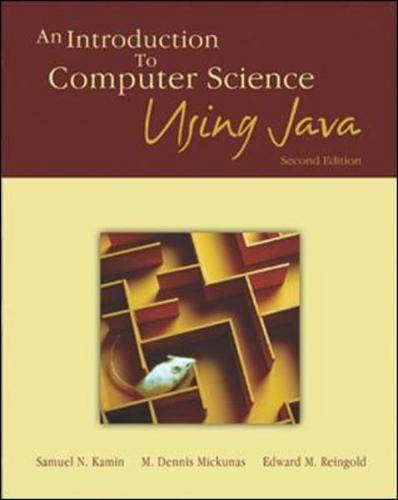 9780071122320: An Introduction to Computer Science Using Java