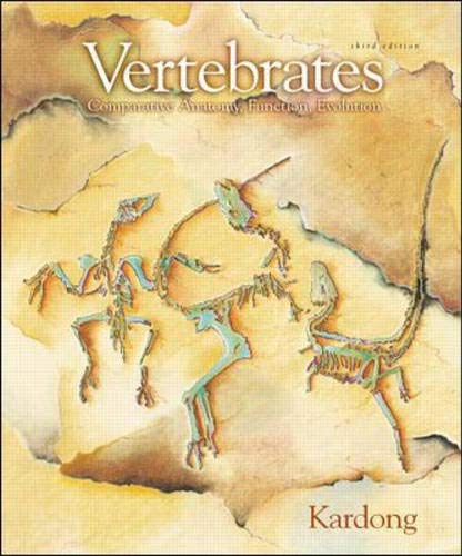 Imagen de archivo de Vertebrates: Comparative Anatomy, Function, Evolution a la venta por WorldofBooks