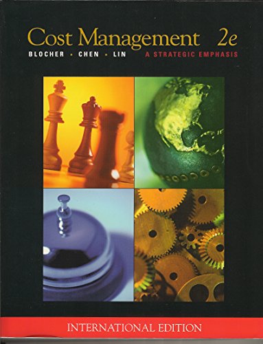 Imagen de archivo de Cost management: A strategic emphasis a la venta por WorldofBooks