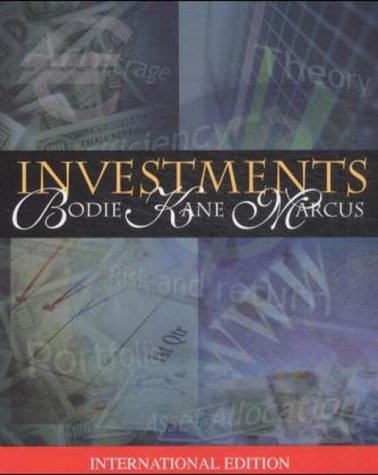 Imagen de archivo de Investments von Zvi Bodie Professor of Finance and Economics Boston University School of Management director of Boston University's Chartered Financial Analysts Examination Review Program consultant private and governmental organizations research associate National Bureau of Economic Research director NBER Project on Financial Aspects of the U.S. Pension System Pension Research Council The Wharton School Pensions in the U.S. Economy Issues in Pension Economics Financial Aspects of the U.S. Pension System, Alex Kane professor of finance and economics Graduate School of International Relations and Pacific Studies University of California San Diego Faculty of Economics University of Tokyo Graduate School of Business Harvard Kennedy School of Government Harvard research associate National Bureau of Economic Research corporate finance portfolio management capital markets measurement of market volatility pricing of options developer of the International Simulation Laboratory ISL training and a la venta por BUCHSERVICE / ANTIQUARIAT Lars Lutzer