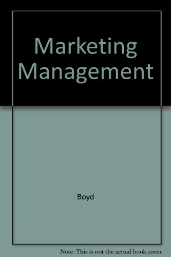 Marketing Management (9780071123075) by Boyd
